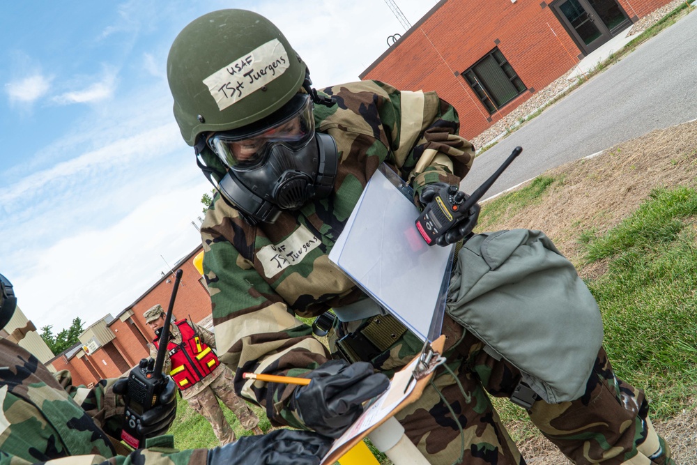 Airmen participate in large scale readiness exercise