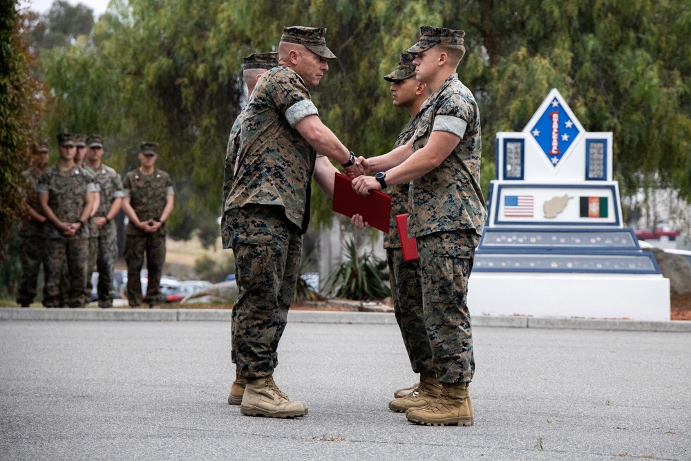 1st Marine Division Colors Ceremony