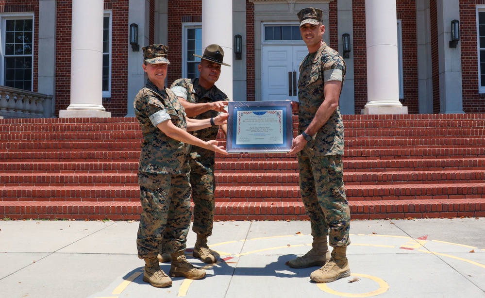 Parris Island Marine Band Receives Col. George S. Howard Award