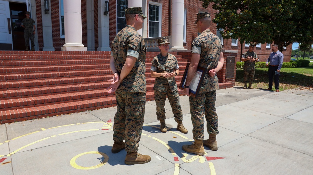 Parris Island Marine Band Receives Col. George S. Howard Award