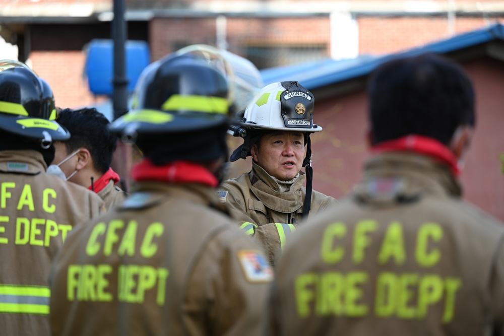 CFAC Fire &amp; Emergency Services conducts joint training with Changwon Fire Service