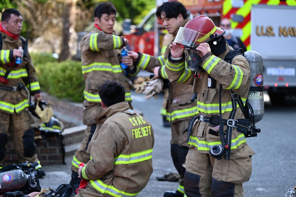 CFAC Fire &amp; Emergency Services conducts joint training with Changwon Fire Service