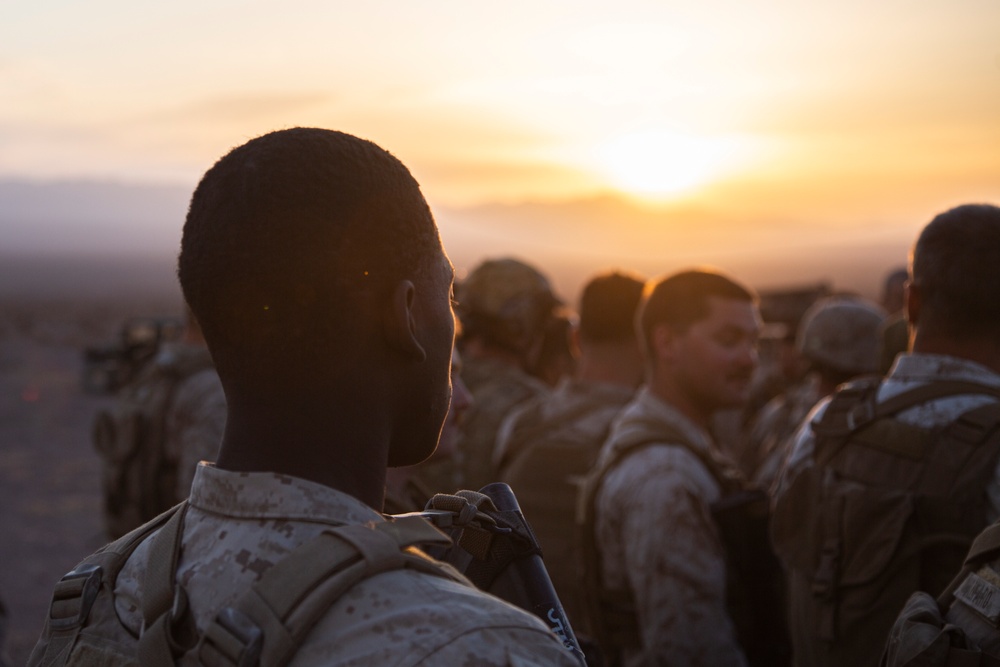 U.S. Marines conduct a simulated aircraft recovery during Service Level Training Exercise 3-22