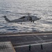 An MH-60R Sea Hawk Lifts Off Of The Flight Deck