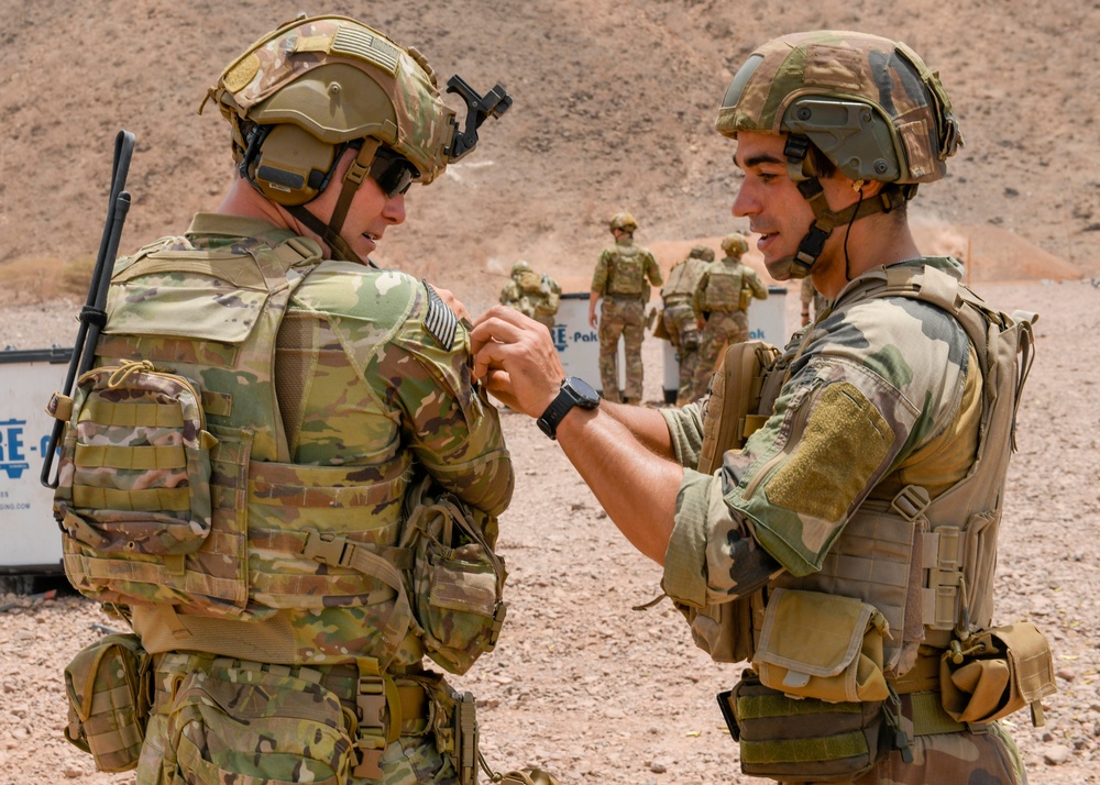 French, U.S. Soldiers Conduct Fire Team Live-Fire Training