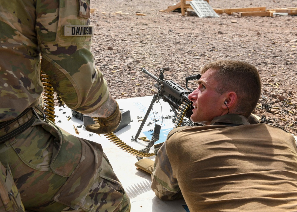French, U.S. Soldiers Conduct Fire Team Live-Fire Training