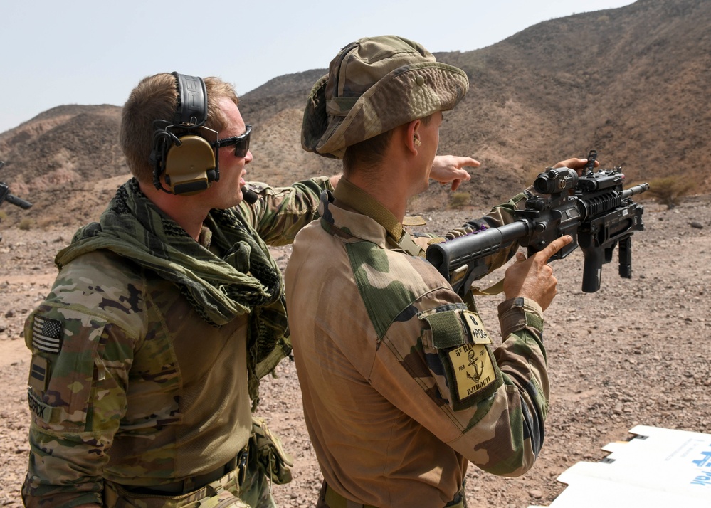 French, U.S. Soldiers Conduct Fire Team Live-Fire Training