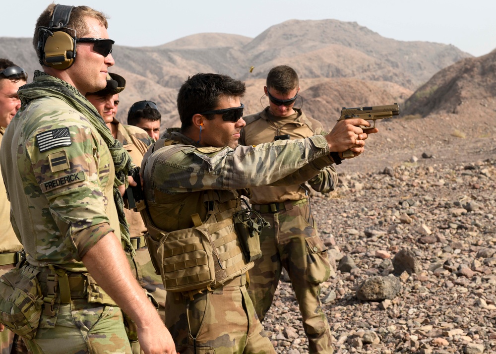 French, U.S. Soldiers Conduct Fire Team Live-Fire Training