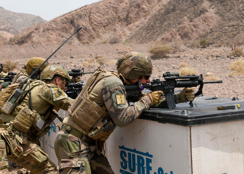 French, U.S. Soldiers Conduct Fire Team Live-Fire Training