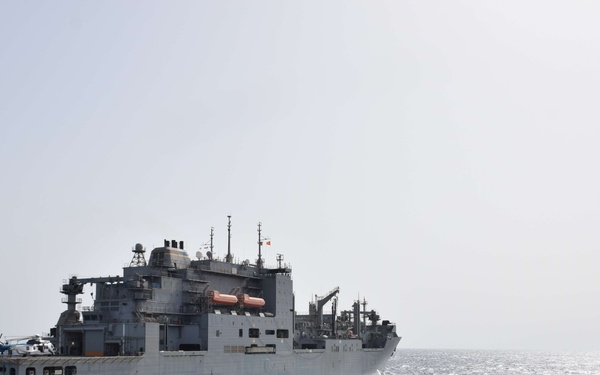 Gonzalez makes an approach for underway replenishment