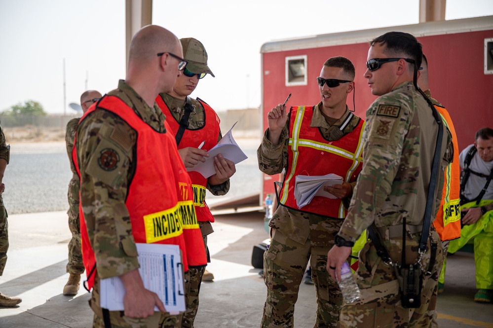 386th ECES Fire Department completes HAZMAT certifications