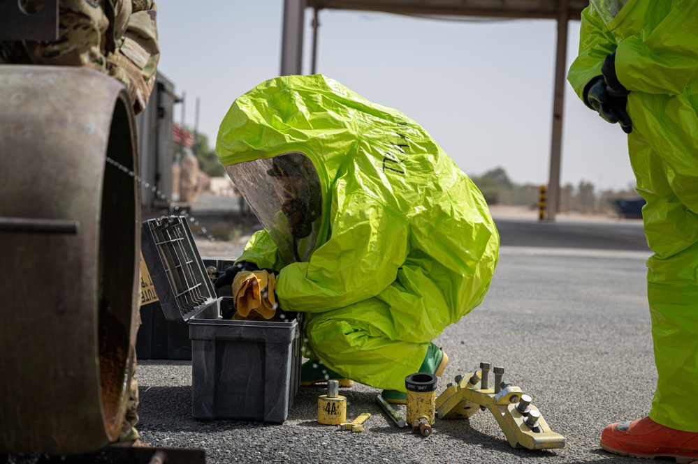 386th ECES Fire Department completes HAZMAT certifications