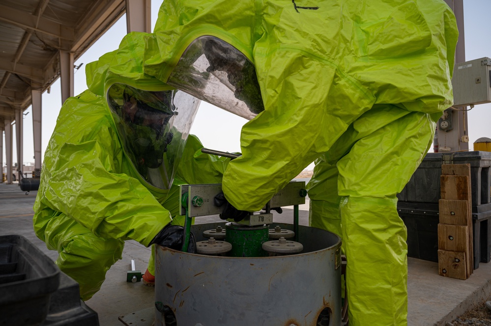 386th ECES Fire Department completes HAZMAT certifications