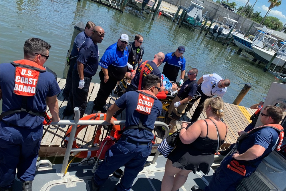 Coast Guard medevacs woman in Tampa Bay