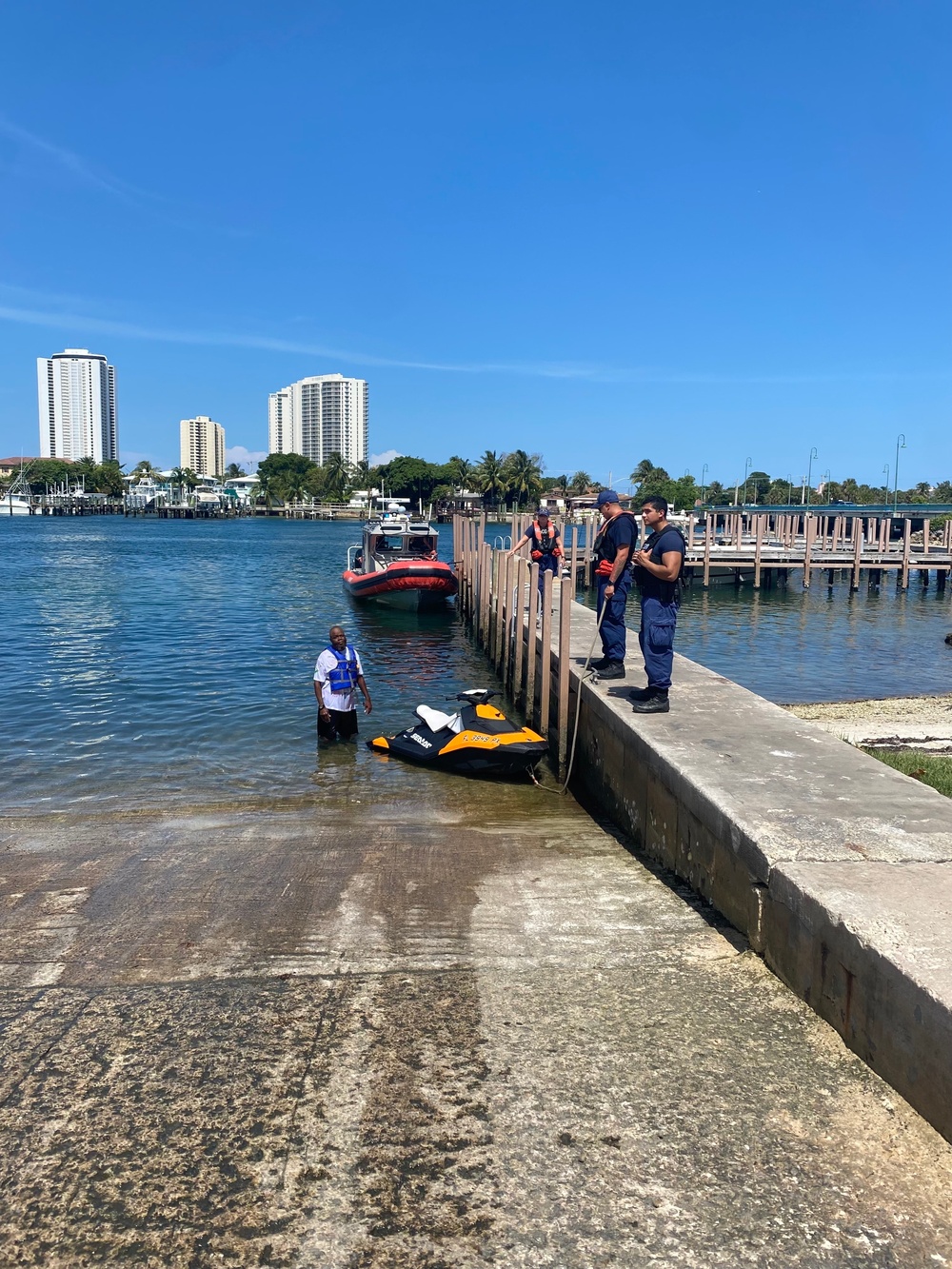 Coast Guard tows personal watercraft near Palm Beach