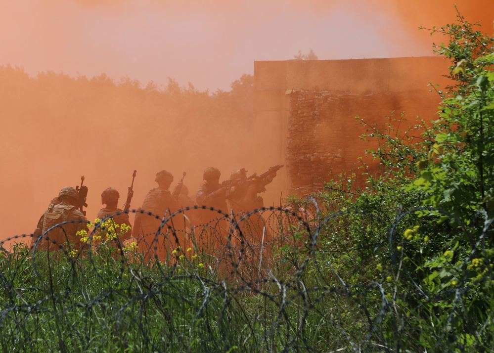 Strykers and Soldiers and Breaches OH MY V Corps, NATO Multinational Battle Group Slovakia Participate in Exercise Slovak Shield 22