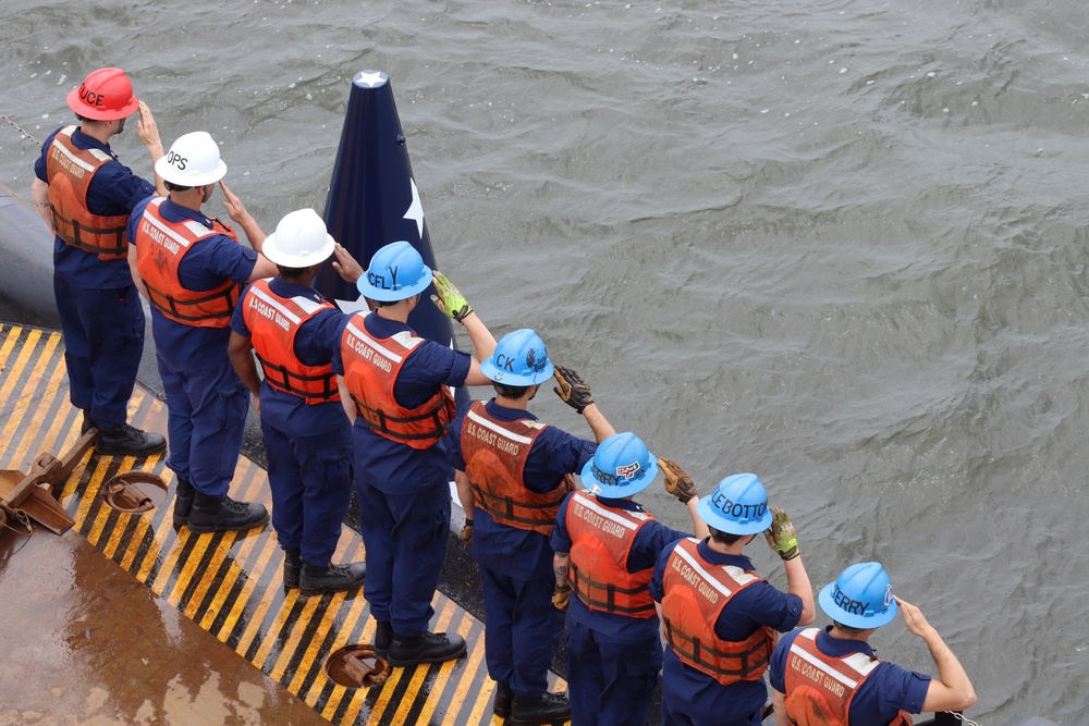 Coast Guard sets historic Francis Scott Key Memorial Buoy in Patapsco River