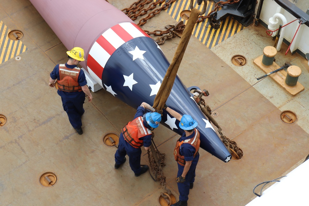 Coast Guard sets historic Francis Scott Key Memorial Buoy in Patapsco River