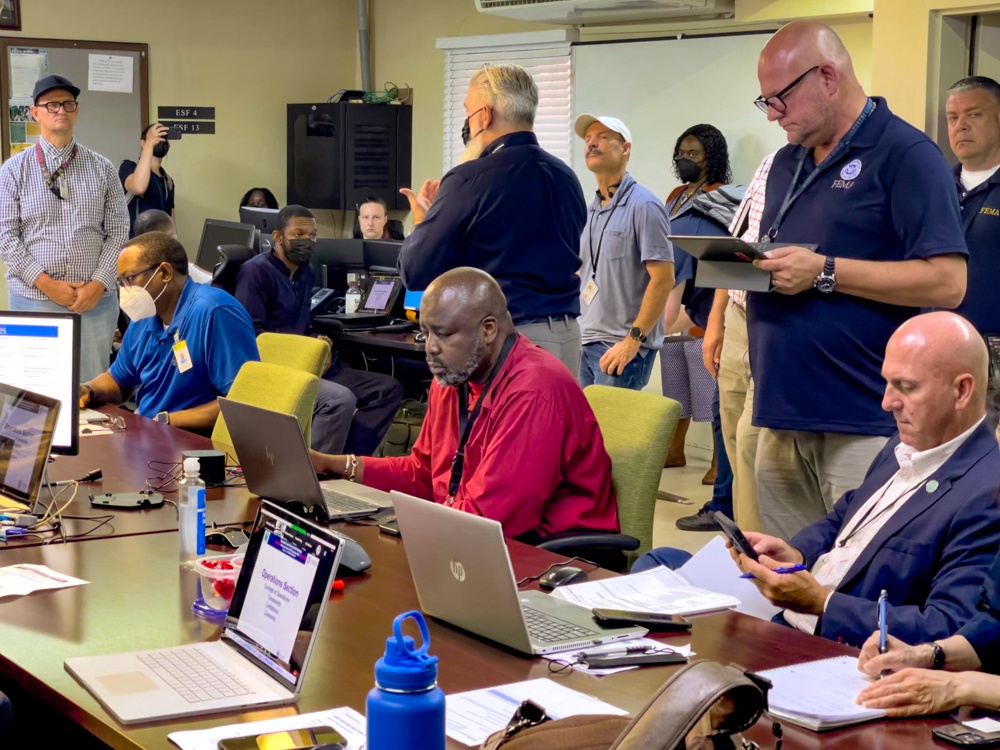 Federal and Territorial partners participate in hurricane preparedness exercises