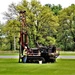 Contractors take soil samples with boring machine at Fort McCoy