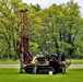 Contractors take soil samples with boring machine at Fort McCoy