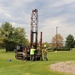 Contractors take soil samples with boring machine at Fort McCoy