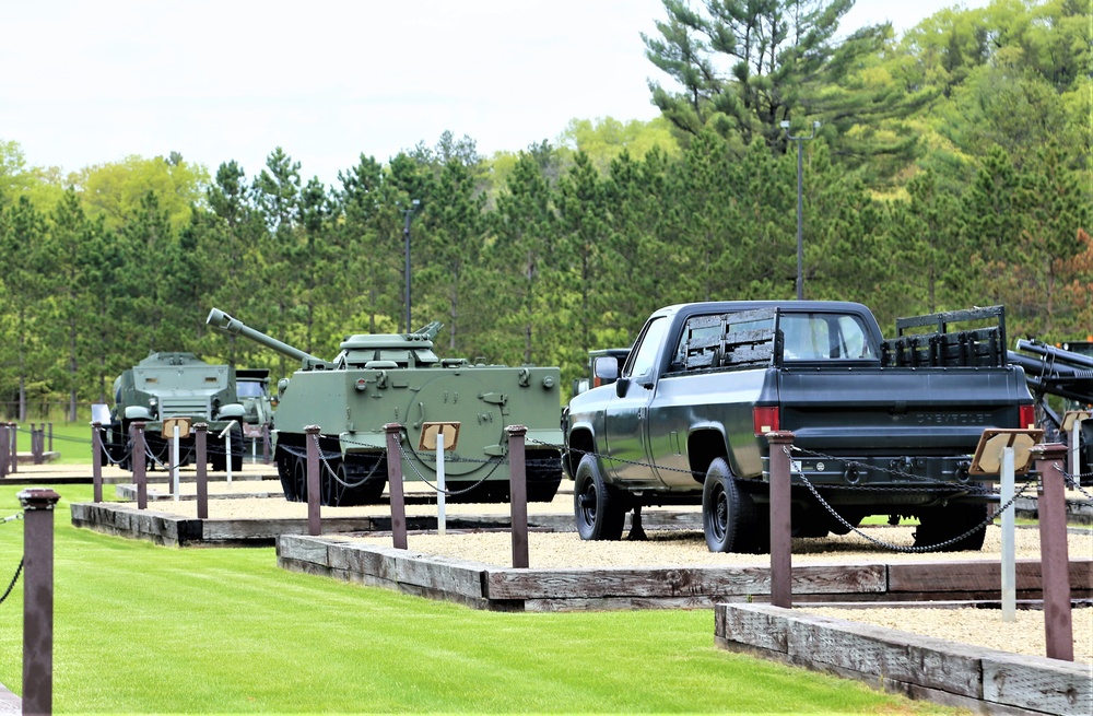 Fort McCoy's Equipment Park in historic Commemorative Area