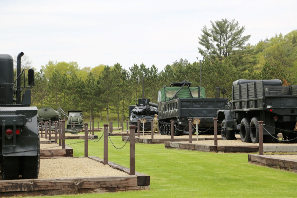 Fort McCoy's Equipment Park in historic Commemorative Area