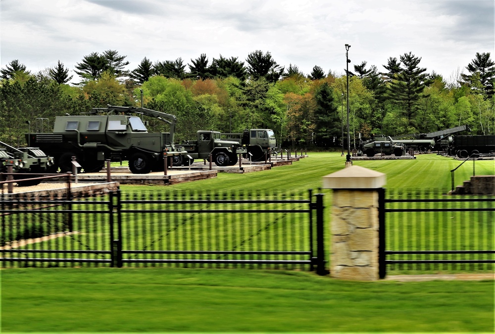 Fort McCoy's Equipment Park in historic Commemorative Area