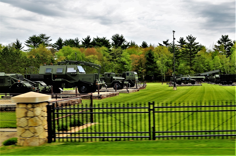 Fort McCoy's Equipment Park in historic Commemorative Area