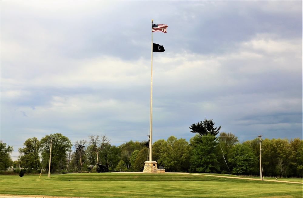 American Flag and Fort McCoy
