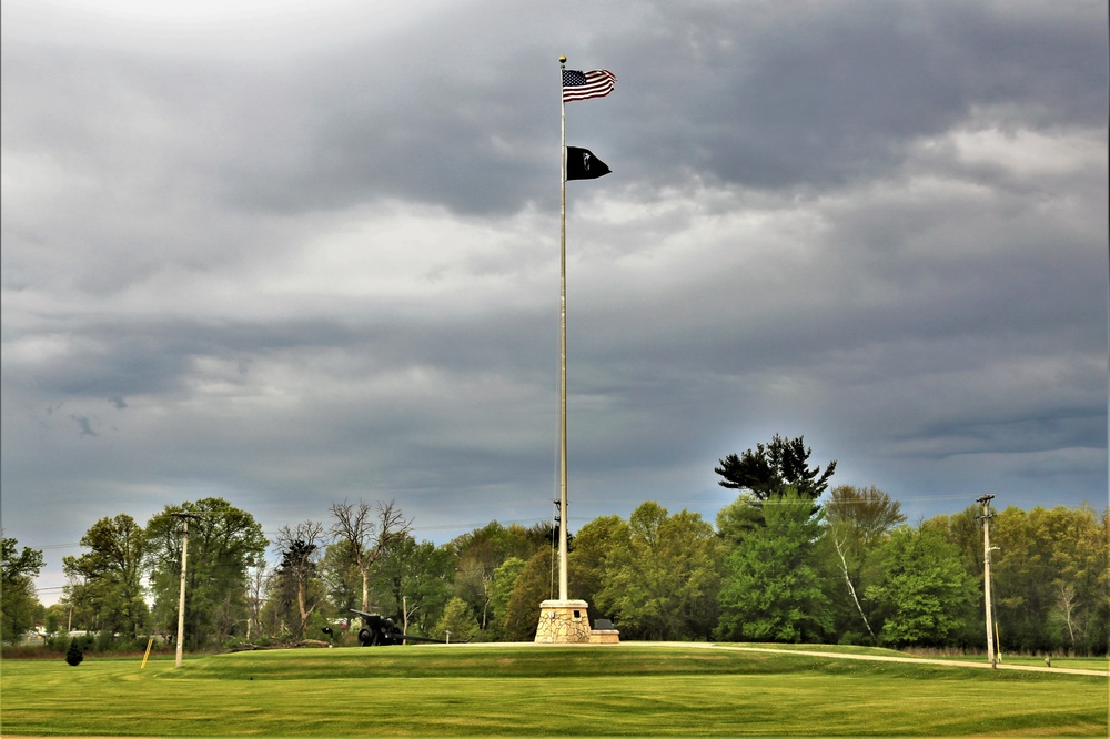 American Flag and Fort McCoy