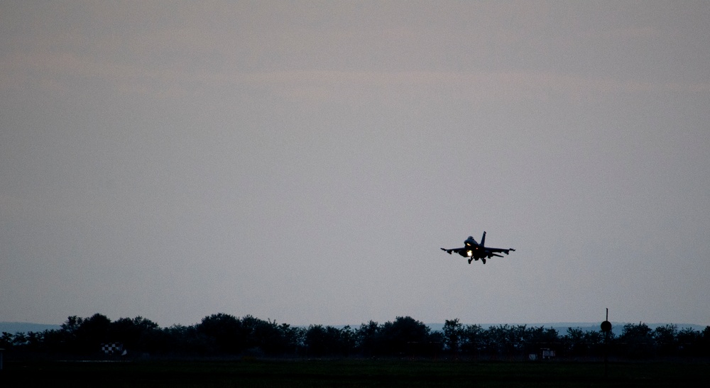 510th EFS lands at dawn