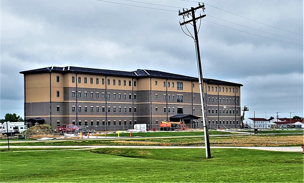 Contractor continues with steady progress on second new 4-story barracks at Fort McCoy