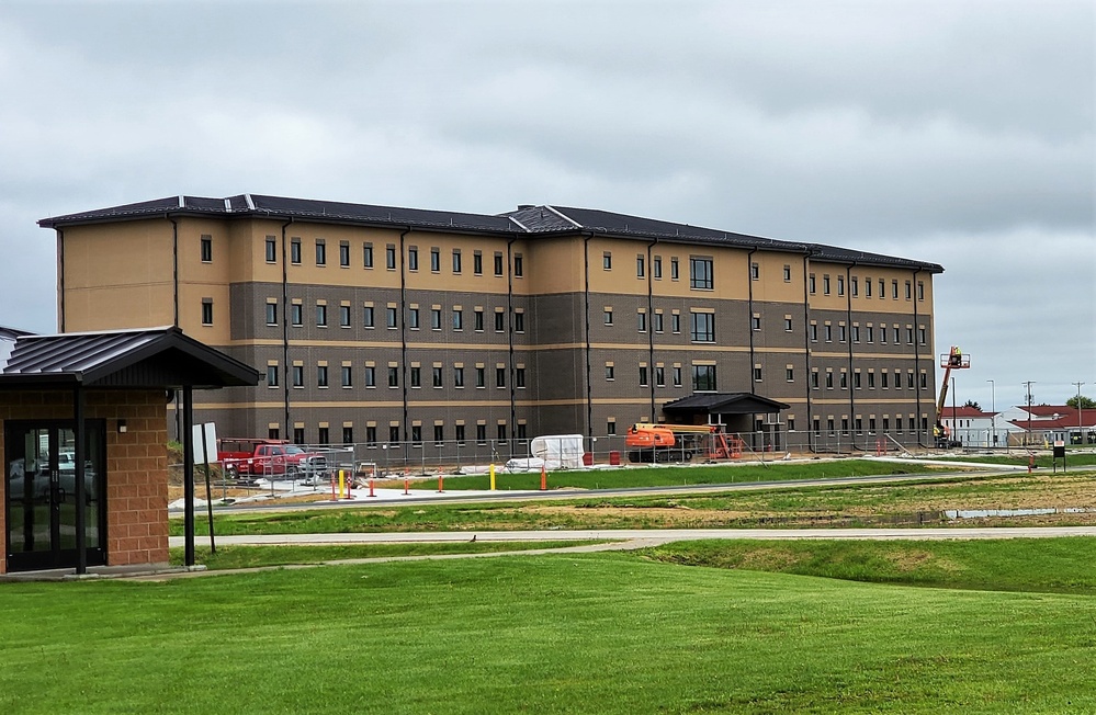 Contractor continues with steady progress on second new 4-story barracks at Fort McCoy