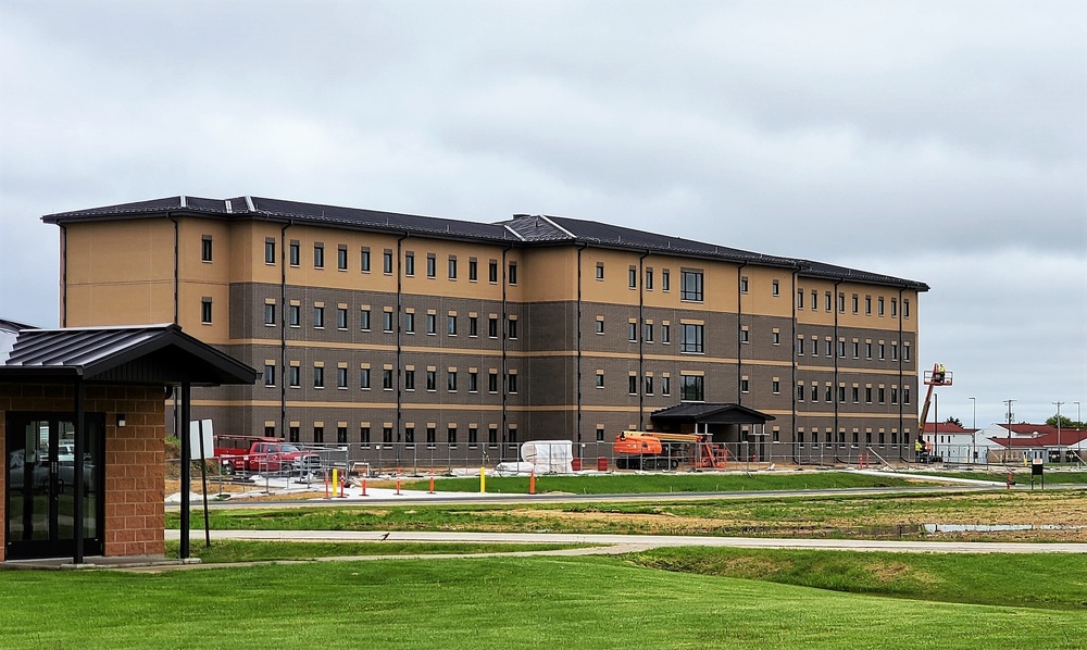 Contractor continues with steady progress on second new 4-story barracks at Fort McCoy