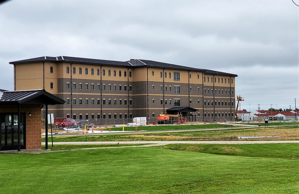 Contractor continues with steady progress on second new 4-story barracks at Fort McCoy