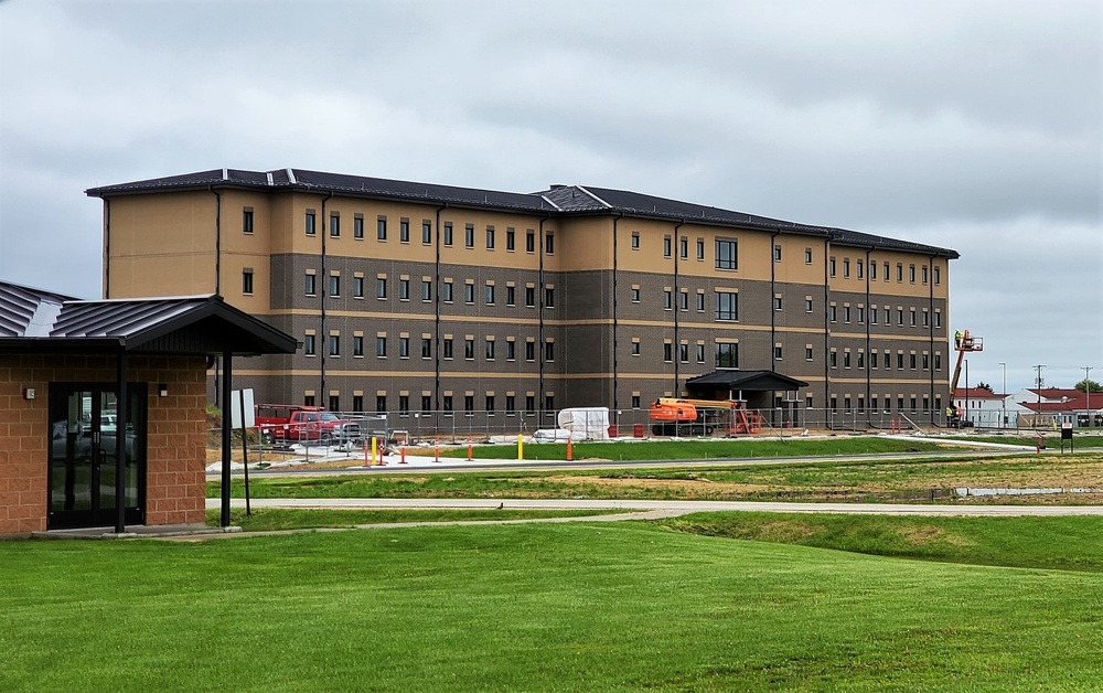 Contractor continues with steady progress on second new 4-story barracks at Fort McCoy