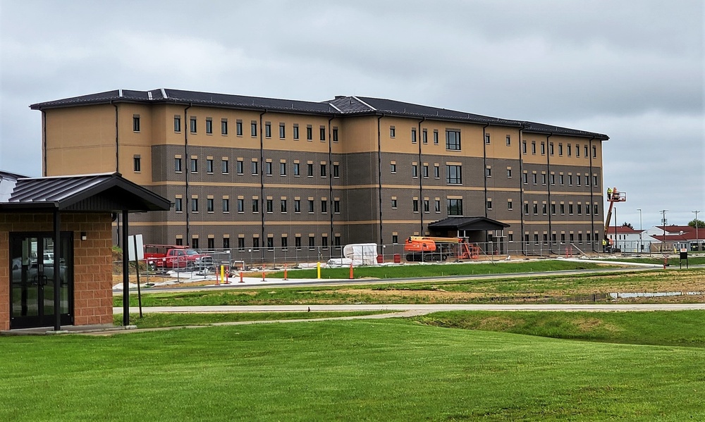 Contractor continues with steady progress on second new 4-story barracks at Fort McCoy