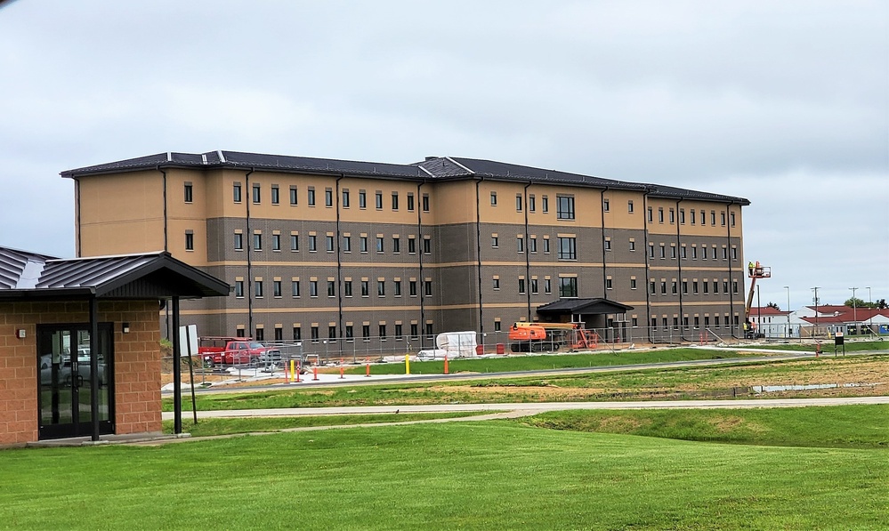 Contractor continues with steady progress on second new 4-story barracks at Fort McCoy