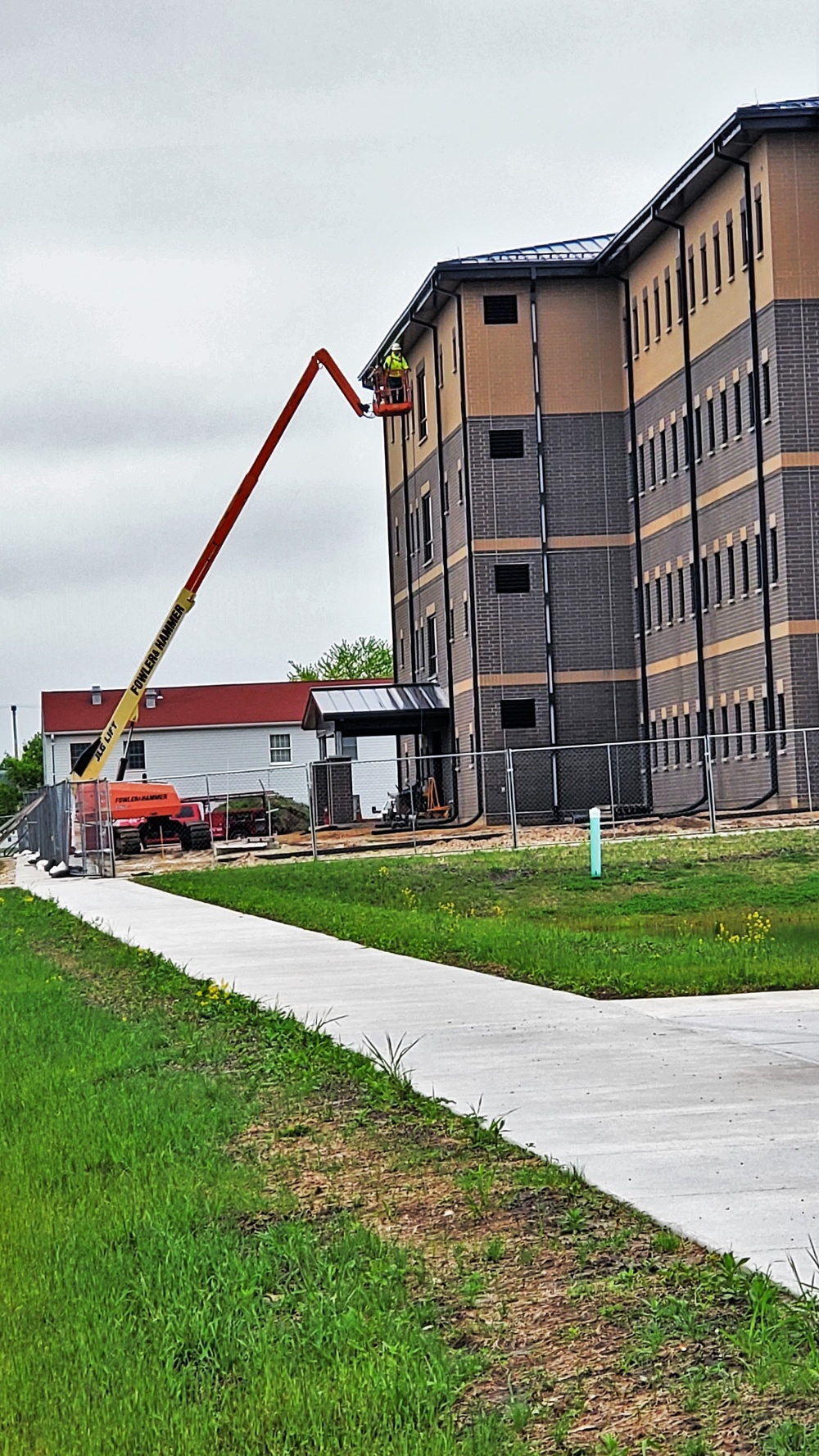 Contractor continues with steady progress on second new 4-story barracks at Fort McCoy