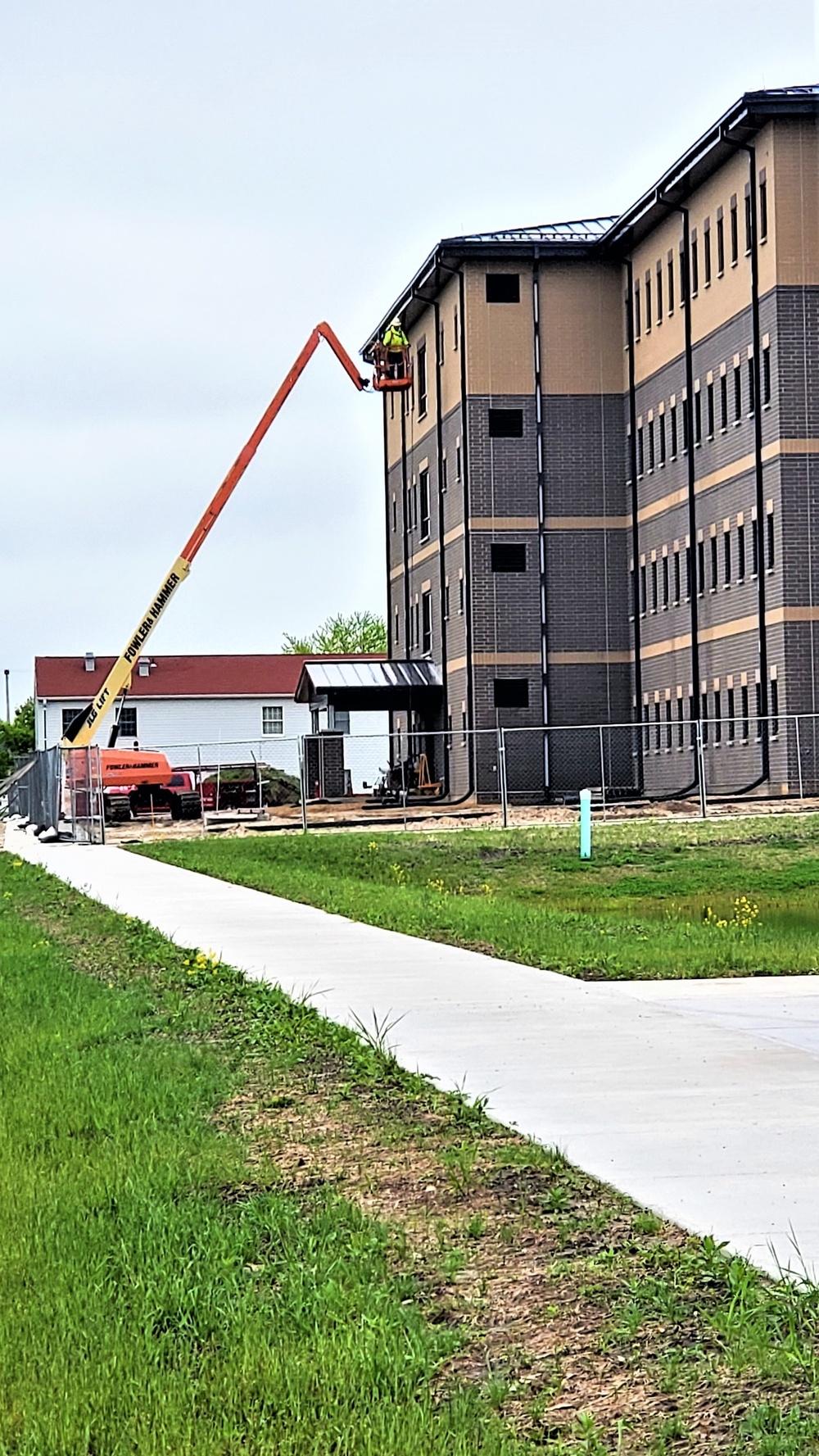 Contractor continues with steady progress on second new 4-story barracks at Fort McCoy