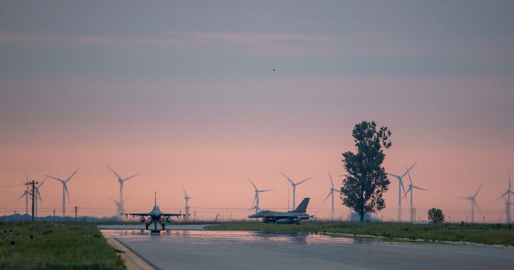 510th EFS lands at dawn