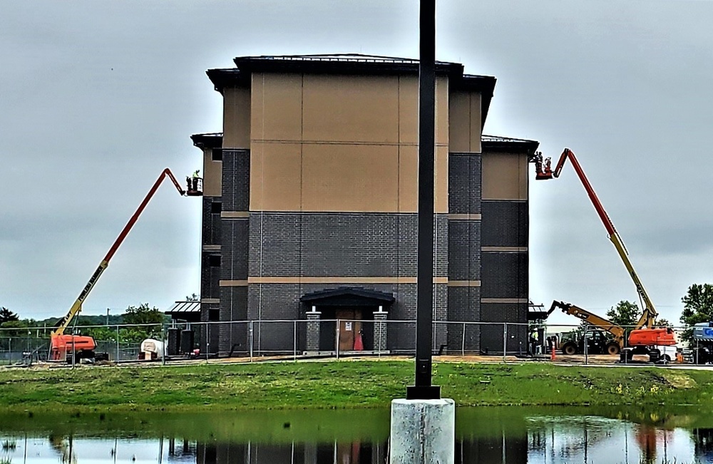 Contractor continues with steady progress on second new 4-story barracks at Fort McCoy