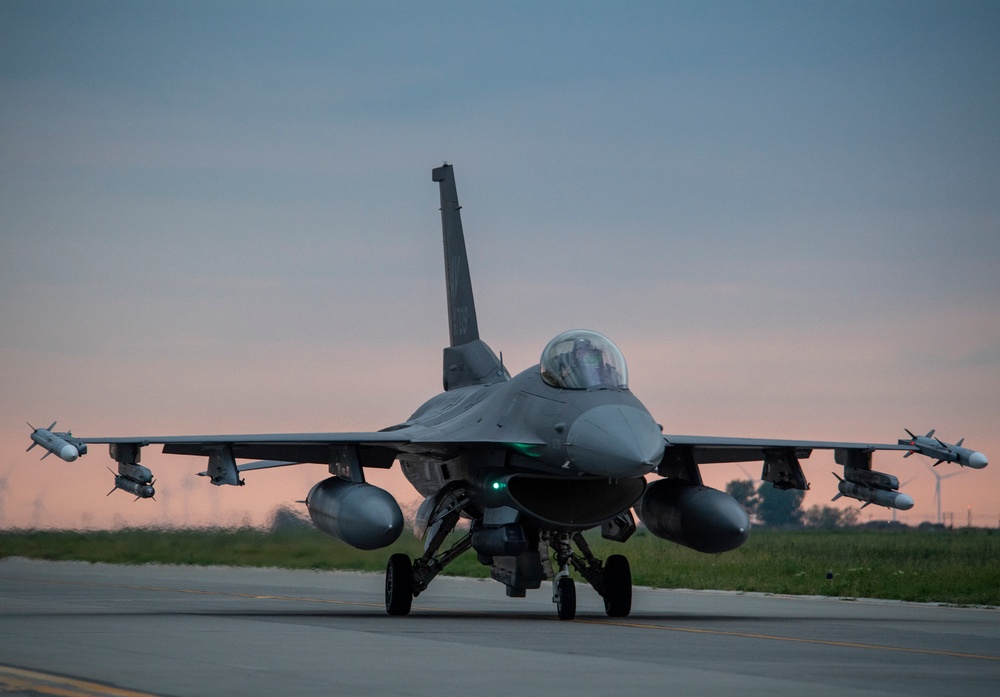 510th EFS lands at dawn