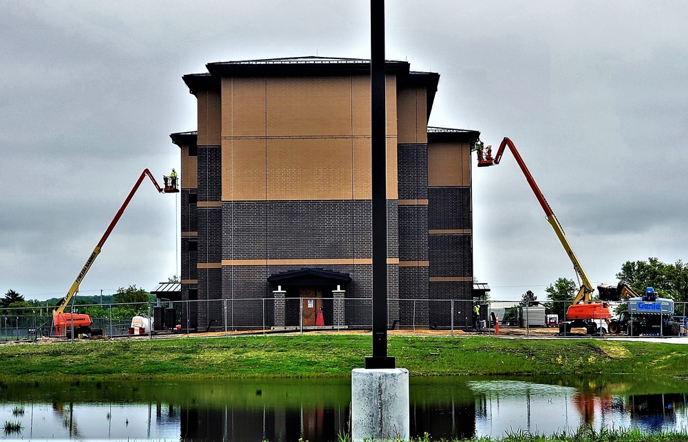 Contractor continues with steady progress on second new 4-story barracks at Fort McCoy