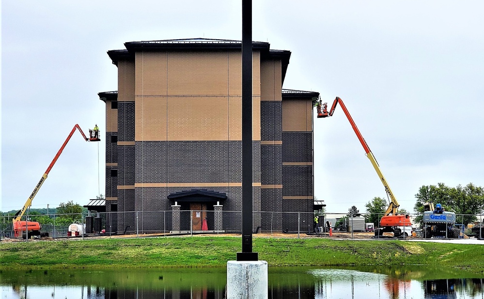 Contractor continues with steady progress on second new 4-story barracks at Fort McCoy