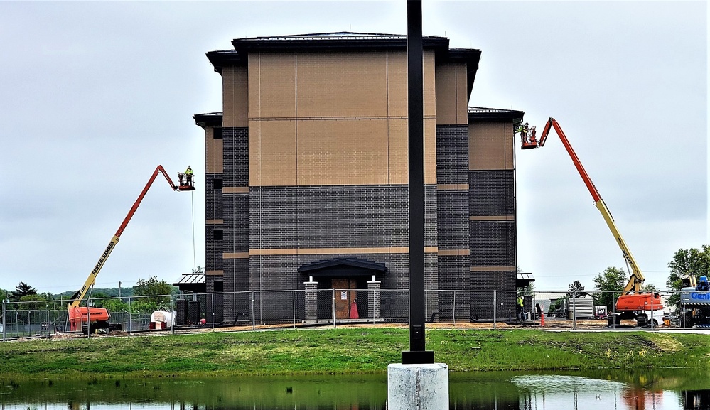 Contractor continues with steady progress on second new 4-story barracks at Fort McCoy