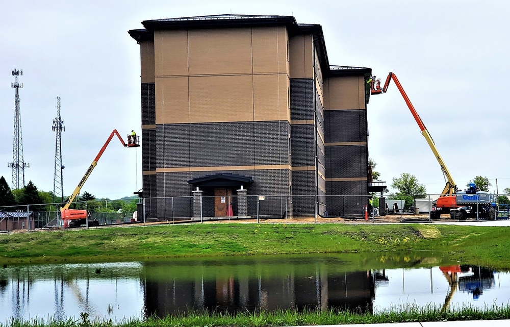 Contractor continues with steady progress on second new 4-story barracks at Fort McCoy