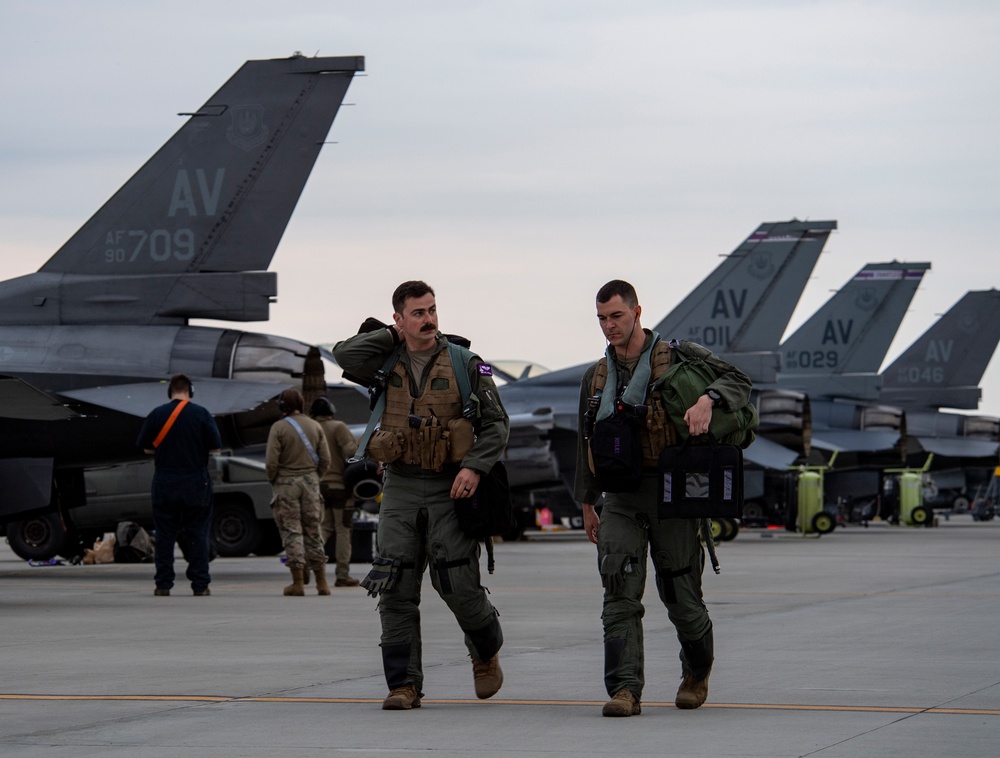 510th EFS lands at dawn